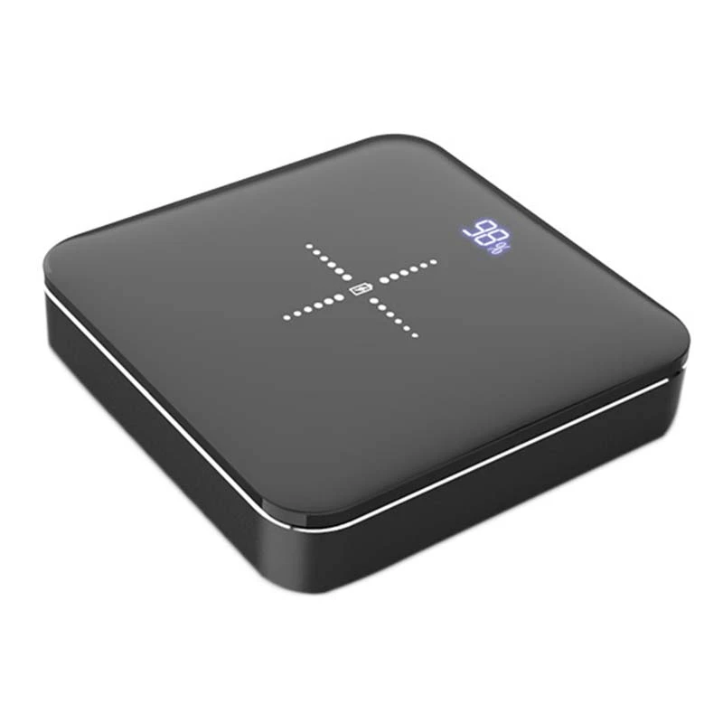 

ABKK-Power Bank 16000Mah Qi Wireless Charger Mobile Phone Usb Powerbank External Battery For Xiaomi Iphone Xs Max Xr 8 X Samsung