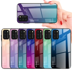 X3pro Case Gradient Glass Cover For Xiaomi Poco X3 NFC X5 X3 Pro F3 Poco X3 X5 X 3 5 Pro X5pro Case Hard Funda Shockproof Coque