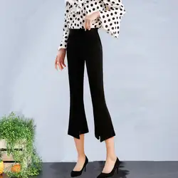 [] Летние брюки Weila в Корейском стиле, женские обтягивающие повседневные укороченные Леггинсы с высокой талией для студентов