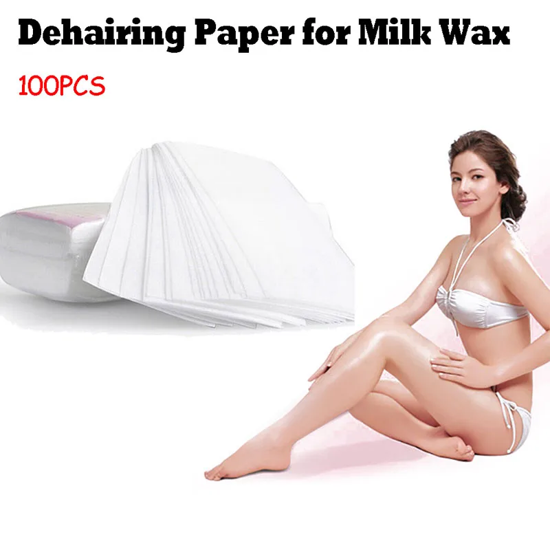 

100pcs Fast Harmness Nonwoven Body Cloth Remove Wax Paper Rolls High Quality Hair Removal Epilator Wax Strip Paper Women Female