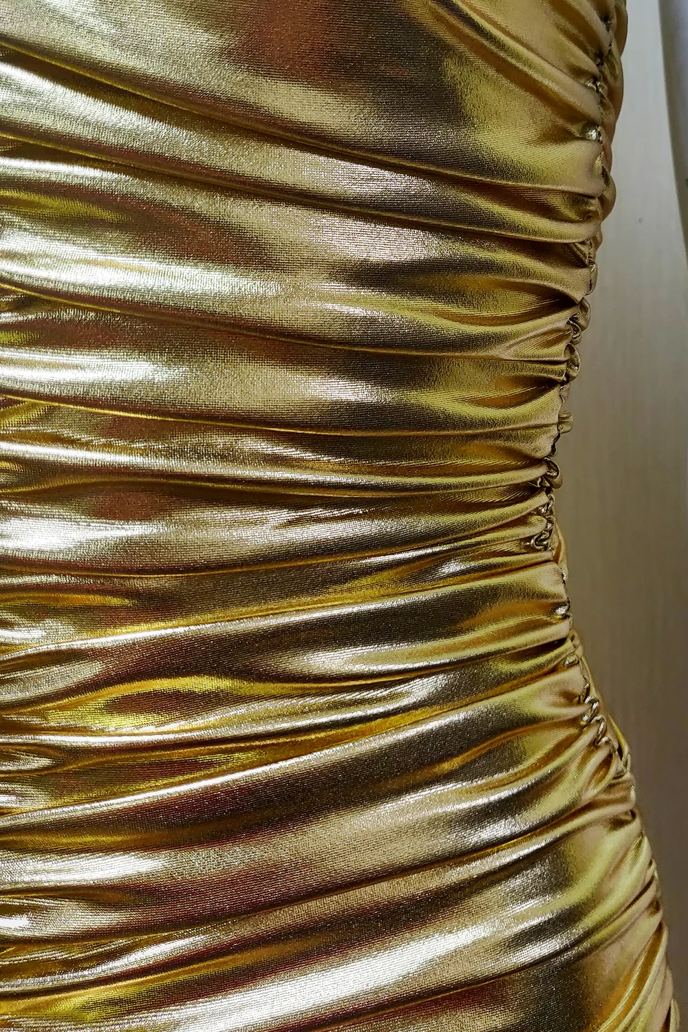 Высокое качество Новое поступление женское золотое платье без бретелек платье знаменитостей вечернее платье бодикон Бандажное платье
