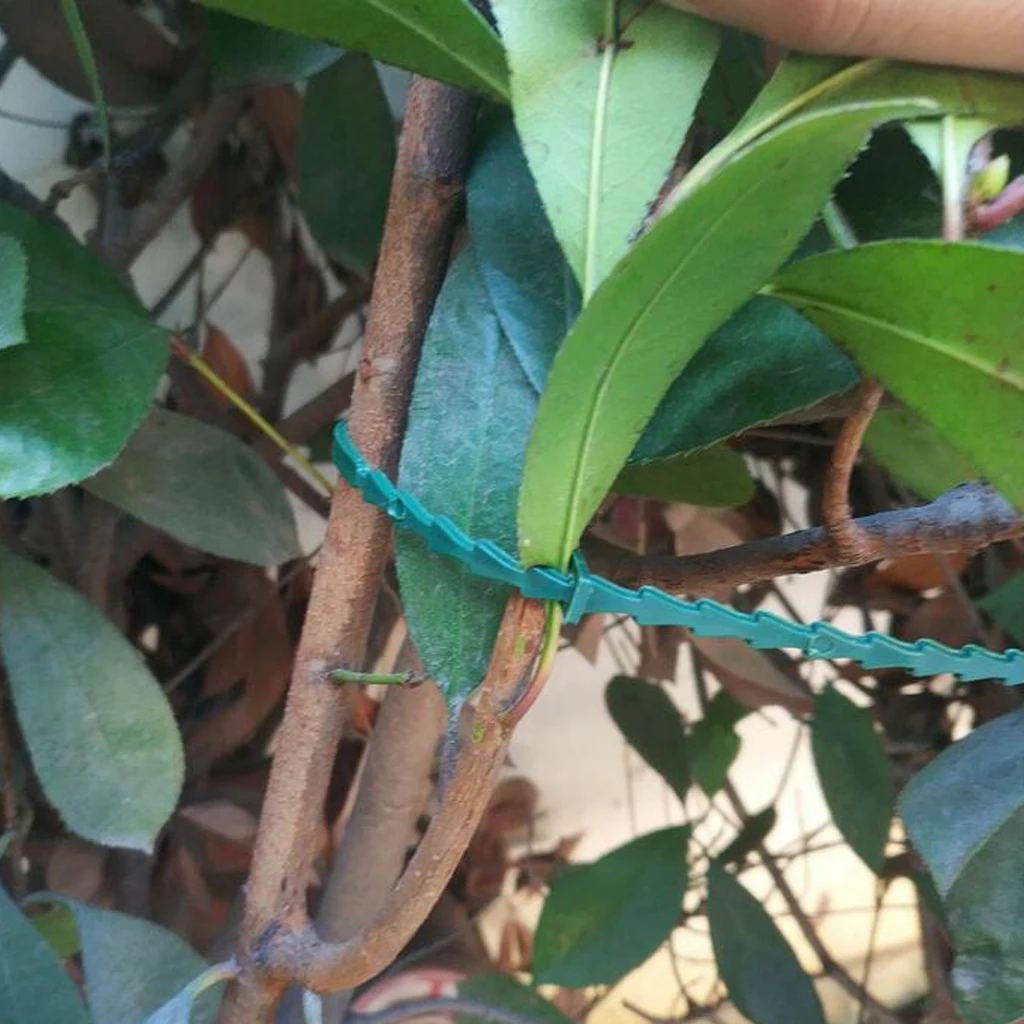 13/17/23cm Garden Coated Twist Wire String Tie Plant Support Plastic Strap,30/50pcs