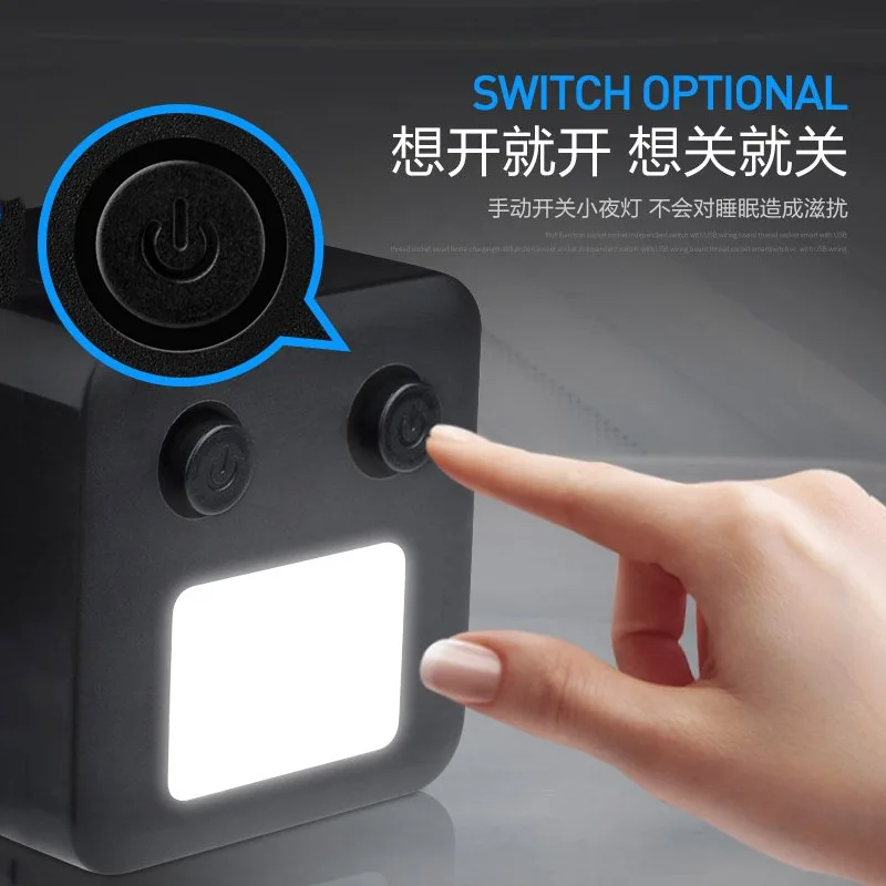 Tomada de Parede Universal sem Fio Multifuncional com Luz Noturna e Usb Tomada - Image 5