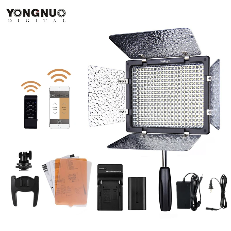 YONGNUO YN300 III 3200-5500K светодиодный светильник на камеру светильник ing для свадьбы YN300III светодиодный панельный светильник с зарядным устройством переменного тока