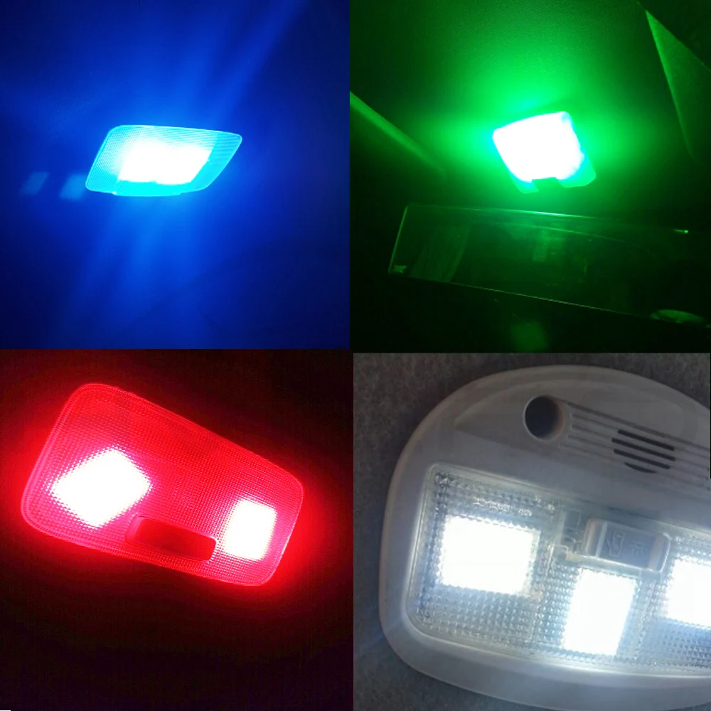 1 шт. красный белый C5W C10W 24 36 48Smd Cob Led панель Авто Чтение карта лампа светильник