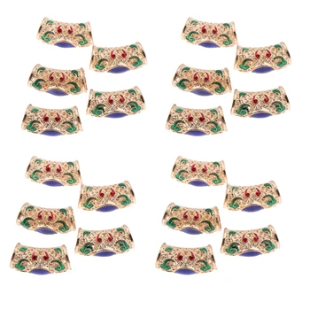 

20 Pieces Dreadlock Hair Beads Hair Braid Pins Rings Cuff Clips Tibetan Jewelry Loose Beads Decor DIY Accessory