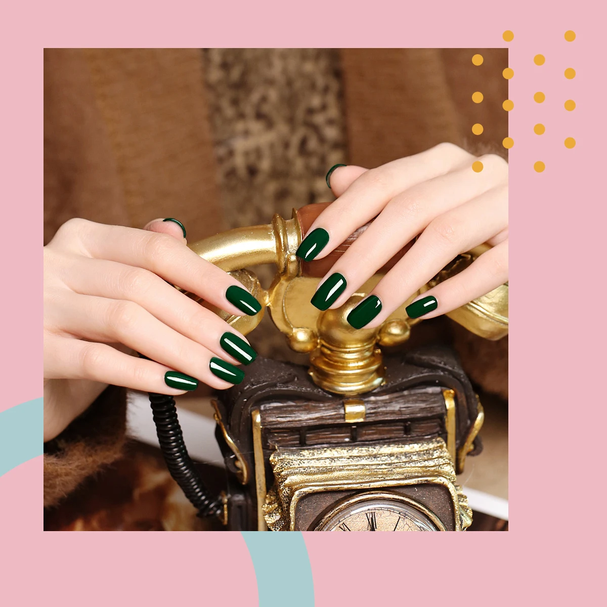 Gel Nail Polish Set All for Manicure Gel Kit Vernis Semi Permanent Varnish Hybrid 6pcs 8ml Natural Green Soak Off Gel Varnishes