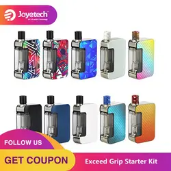 Оригинальный Joyetech Exceed Grip Pod system Kit Встроенный 1000 мАч батарея 0.4ohm/0.8ohm EX-M сетчатая катушка цинковый сплав и ПК E-Cig