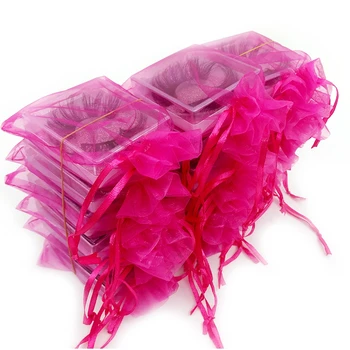 

Rainsin Mink Lashes Pack 25 mm Dramatic High Quality Make Up Eyelashes Square Eyelash Container Fluffy 30mm Beauty US Shipping