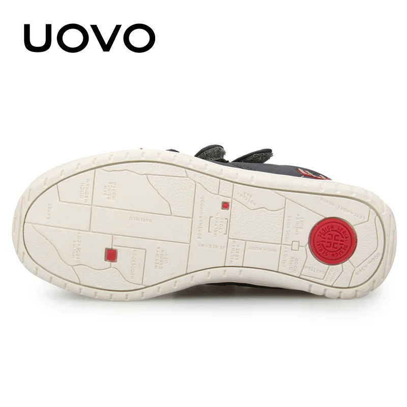 Uovo осень зима Детская мода повседневная обувь Лидер продаж Обувь для мальчиков и