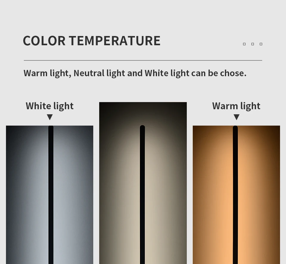 Minimalist Wood Standing Floor Lamp LED Memory Feature Art Decor Light 360° Adjustable Sleek Lamps for Bedroom Living Room