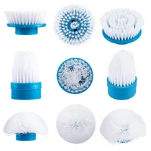 Combinaison de têtes de brosse, outil de nettoyage de rainures de salon, brosse de nettoyage de verre (tête de brosse uniquement)