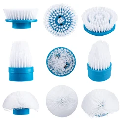 Combinaison de têtes de brosse, outil de nettoyage de rainures de salon, brosse de nettoyage de verre (tête de brosse uniquement) 