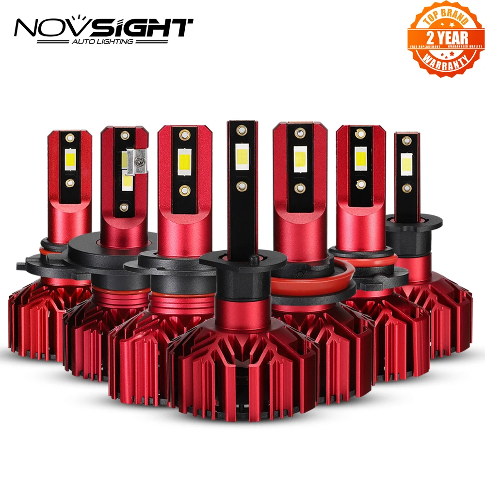 NOVSIGHT H4 H7 H11 H1 H3 H8 H9 9005 9006 Автомобильные светодиодные лампы для передсветильник фар