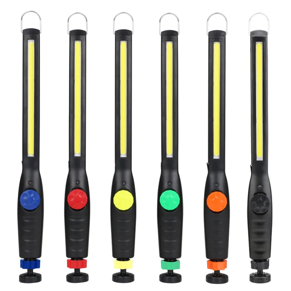 

Multifunction USB Rechargeable COB LED Work Inspection Flashlight Magnetic Hook Hanging Torch Lantern For Car Repairing Camping