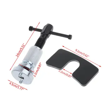 

Accessory Brake Pad Tool 3pcs Set Replacement Rewind Kit Disc Piston Spreader Separator Steel Silver + black