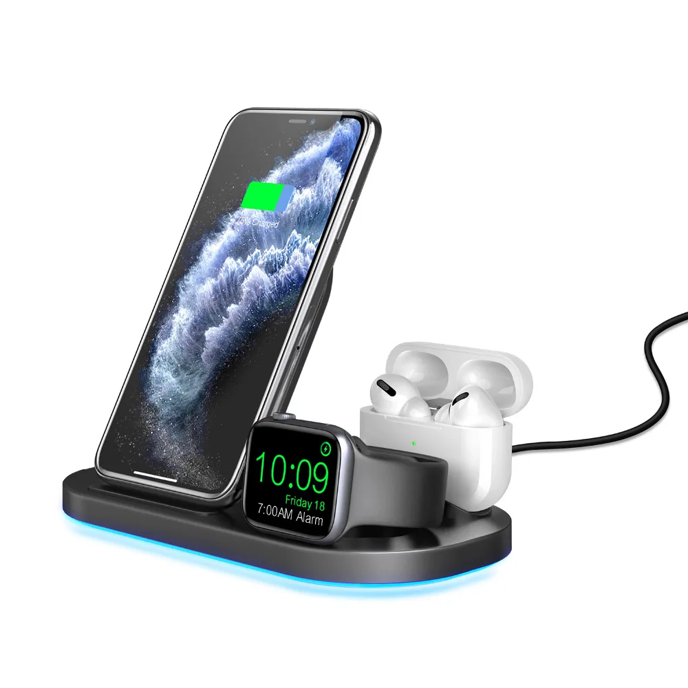 15W Fast Qi Wireless Charger Station