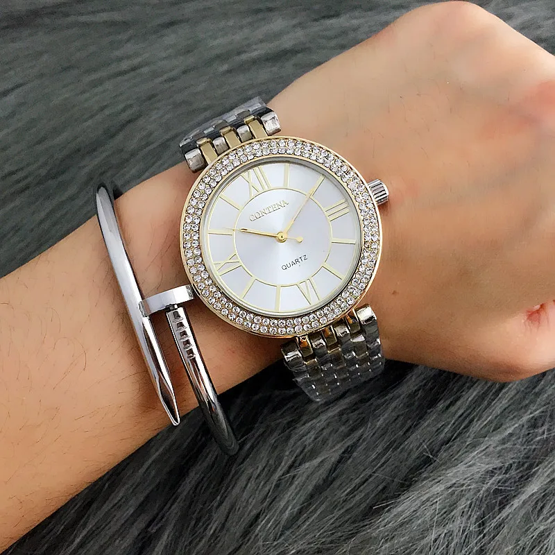 Роскошные Брендовые женские часы модные сплав серебряные женские часы-браслет Big Dial Relogio Masculino водонепроницаемые подарки для студентов для девочек