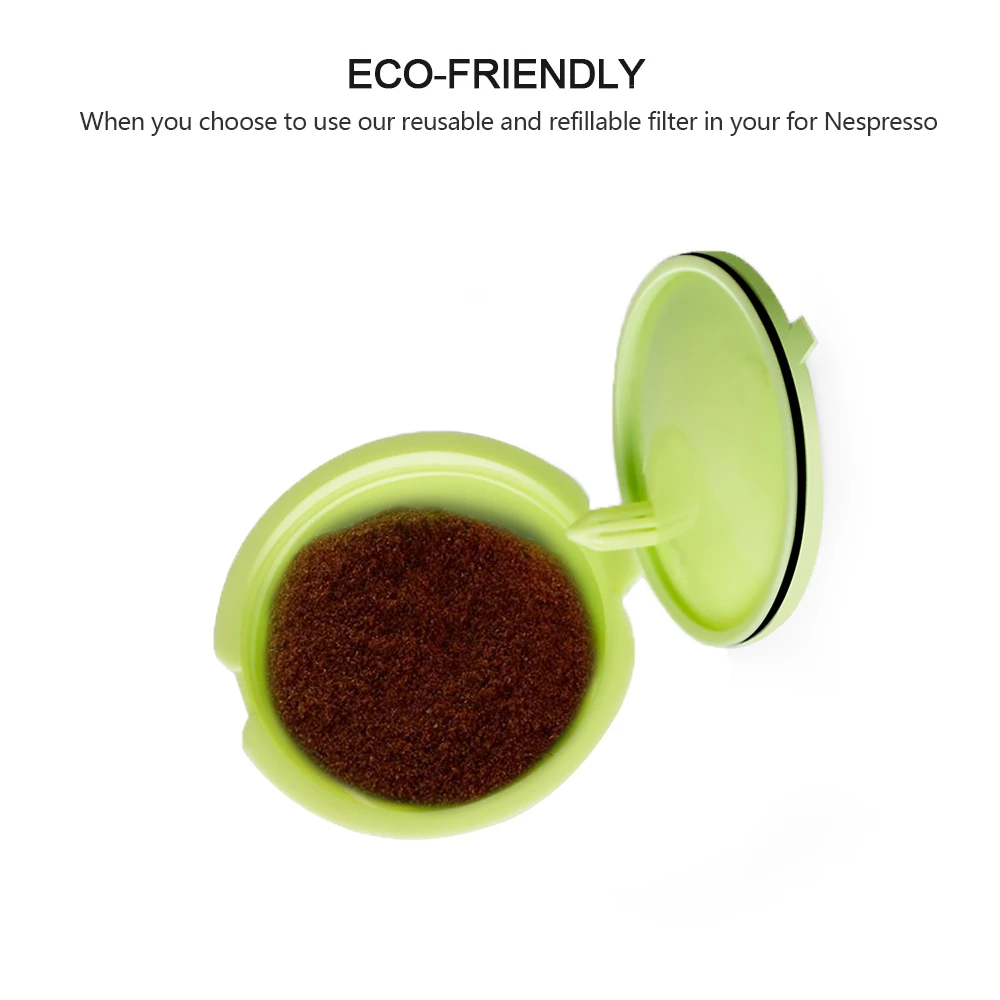 3pcs/6pcs Reused Coffee Capsule Reusable Coffee Filter Refillable Coffee Capsule Compatible Filter Cups Pod For Dolce Gusto