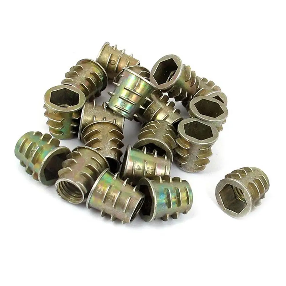 M8x13mm шестигранный винт в резьбе вставной гайка 20 шт для дерева