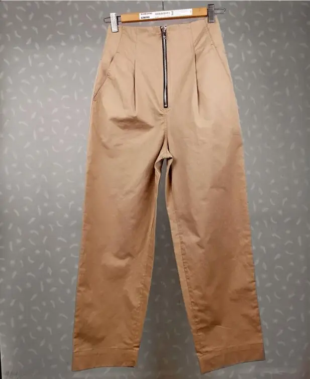 

Women's High Waist Ankle-Length Pants Loose Slim Straight Casual Ladies Autumn Winter Trousers