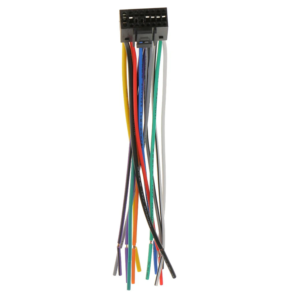 Car Radio Stereo Wire Harness Install Plug Cable Cord 16 Pin Connector