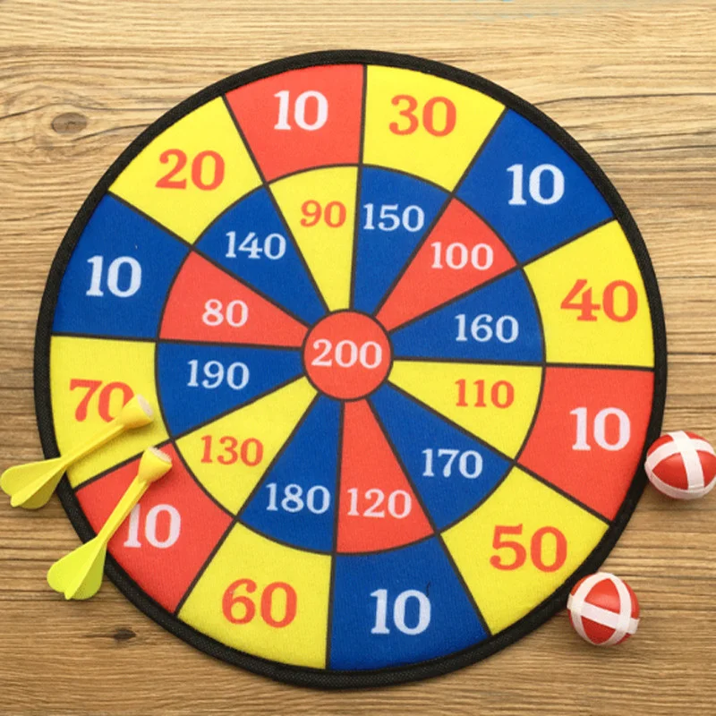 14 '' Dart Board pour enfants avec des boules collantes ventouses, planche  de fléchettes double face, jouets de jeu amusants de fête en plein air  intérieur, cadeaux de jouets d'anniversaire pour garçons