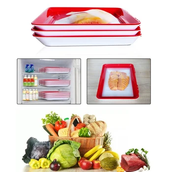 

Elastic Creative Fresh Food Preservation Tray Fresh Stack Food Tray Reusable Food Storage Container Preservation Case Supplies