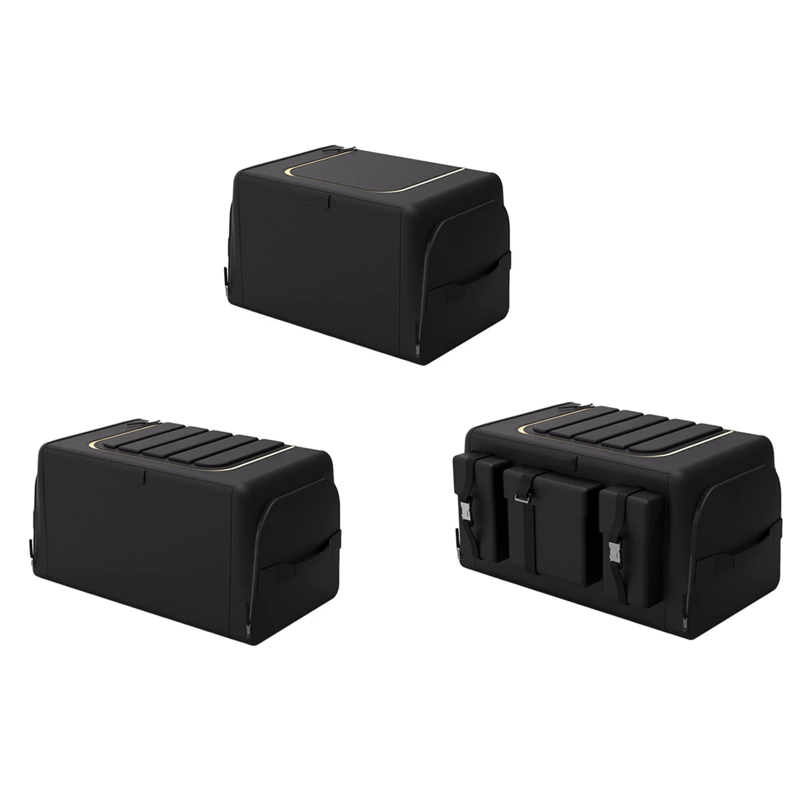 Portable Car Organizer Trunk Black Storage Box Car Accessories Organizer Portable Cars Storage Black For Auto Trucks Trunk Box