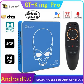 

Beelink GT King Pro Smart Android 9.0 TV Box Hi-Fi Lossless Sound 4K Amlogic S922X-H 4G+64G tv box BT4.1 Voice Media set top box