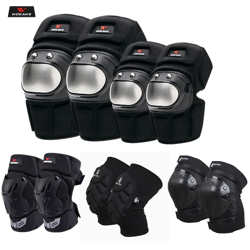 

WOSAWE Thickening Motocross Elbow pads Knee Brace Football Extreme Sports Arm pads brace support motorcycle Knee Elbow Protector
