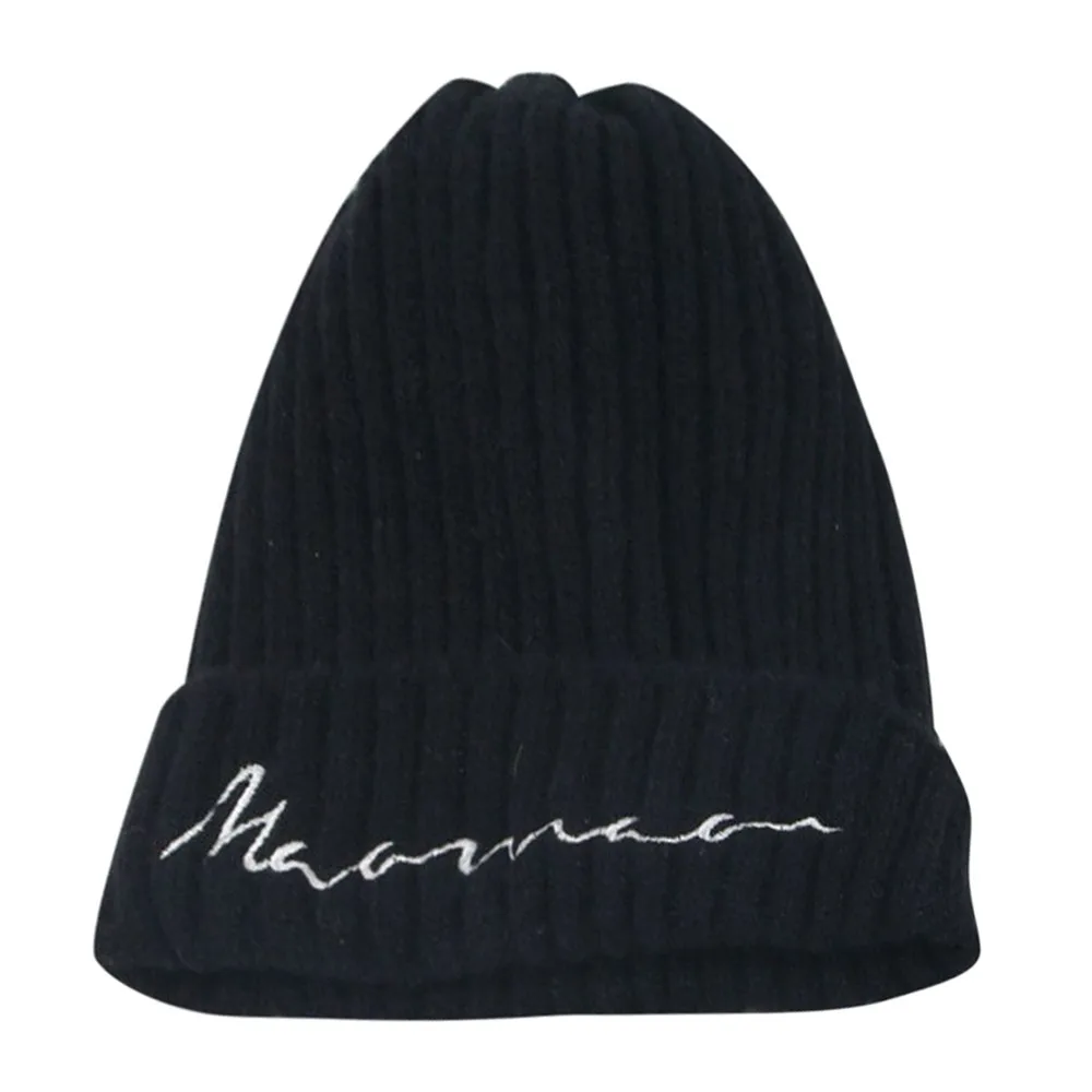 Toddler Kid Girl&Boy Baby Embroidery Winter Crochet Knit Hat Beanie Hairball Cap newborn photography props детские шапки