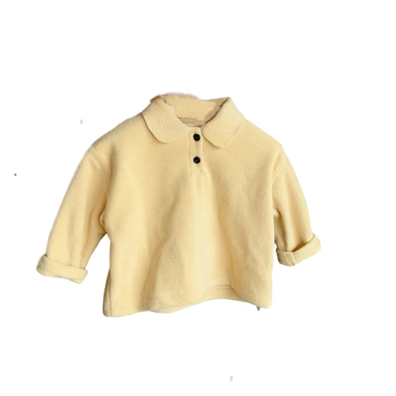 

2020 Winter New Children's Suede Shirt Girls' Pullover Shirt fall clothes for toddler girls blouse