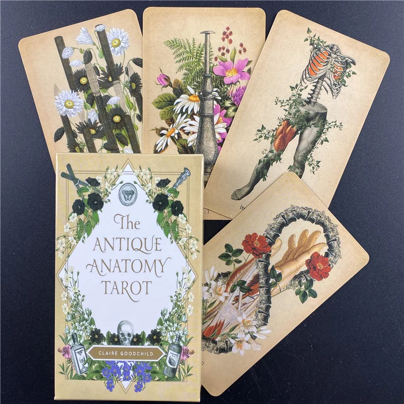 Tarot-Cards-Deck Board-Game Divination Fate Party Family Full-English-Oracle The Anatomy