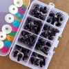 High Quality 48pcs 3D Glitter Plush Plastic Safety Eyes For Toys Amigurumi Doll Making Eyes For Dolls Mix Animal Box 12mm 2