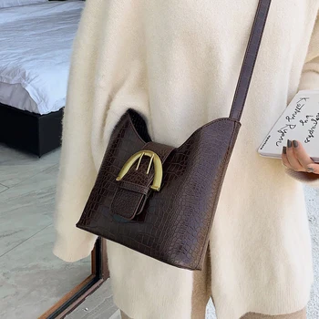 

Crocodile pattern Shoulder Bags Handbags Women Bucket Bag Casual Female Messenger Bag Ladies Tote Bag Clutch Purse Bolso Mujer