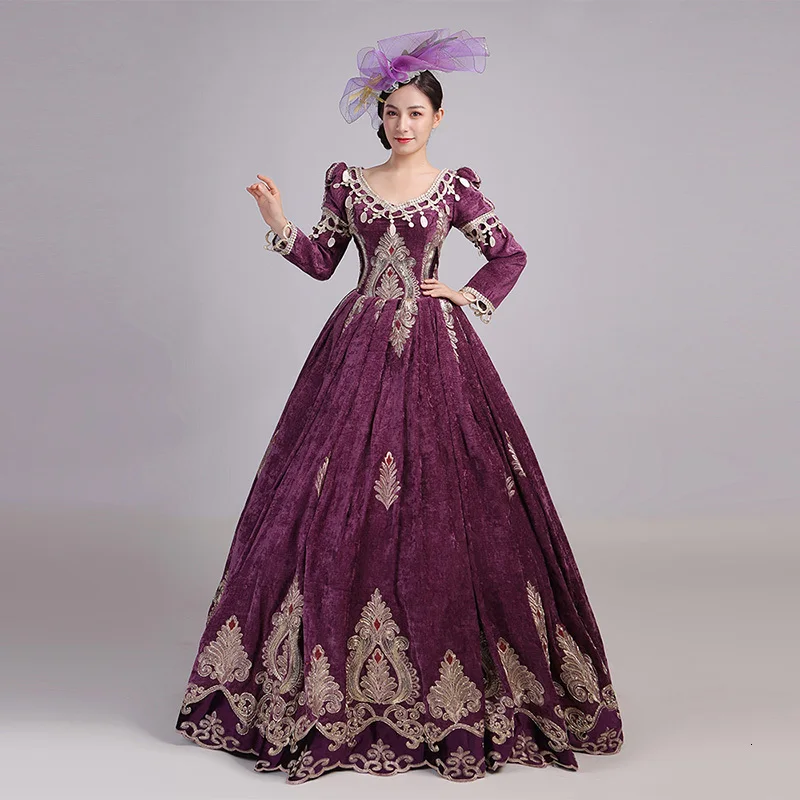 Элитные вечерние платья в стиле рококо барокко Марии Антуанетты, бальное платье 18-го века в стиле ренессанса, платье для женщин