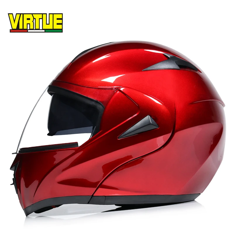 New fashion double lens flip up motorcycle helmet motocross full face helmet racing helmet M L XL XXL - Цвет: a3