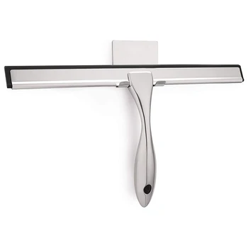 

All-Purpose Shower Squeegee for Shower Doors, Bathroom, Window and Car Glass - Stainless Steel, 10 Inches