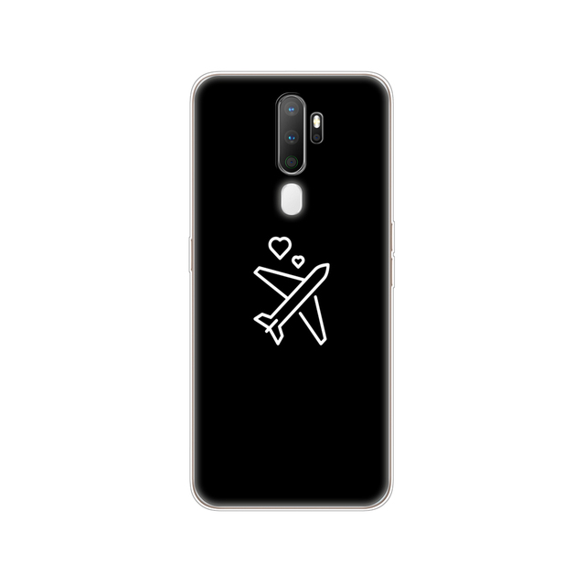 For Oppo A9 A5 2020 Case Soft TPU Phone Shell Back For OPPOA9 OPPOA5 A 9 Coque A 5 Cover Silicon Protective Funda 6.5" cat