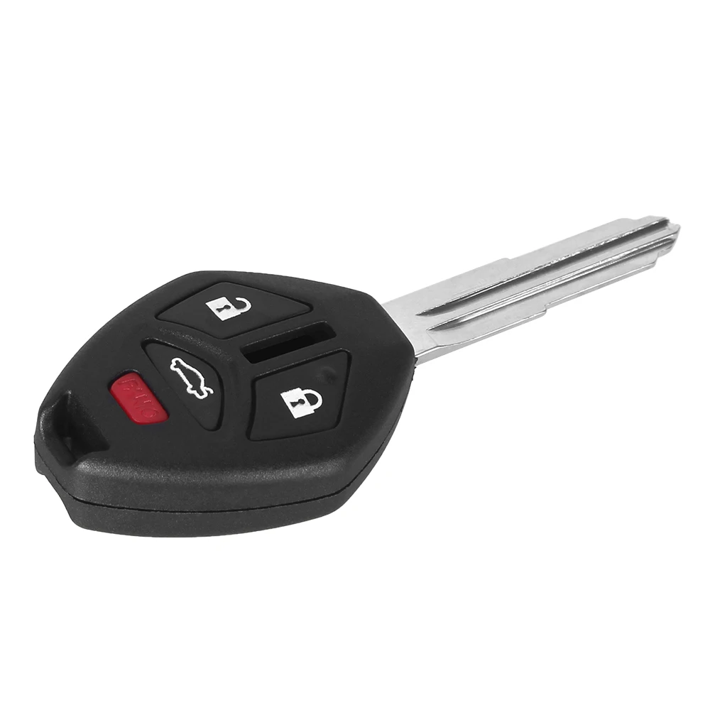 KEYYOU 10 шт./партия 3 кнопки дистанционного ключа оболочки Fob для Mitsubishi Endeavor Outlander чехол для ключей автомобиля