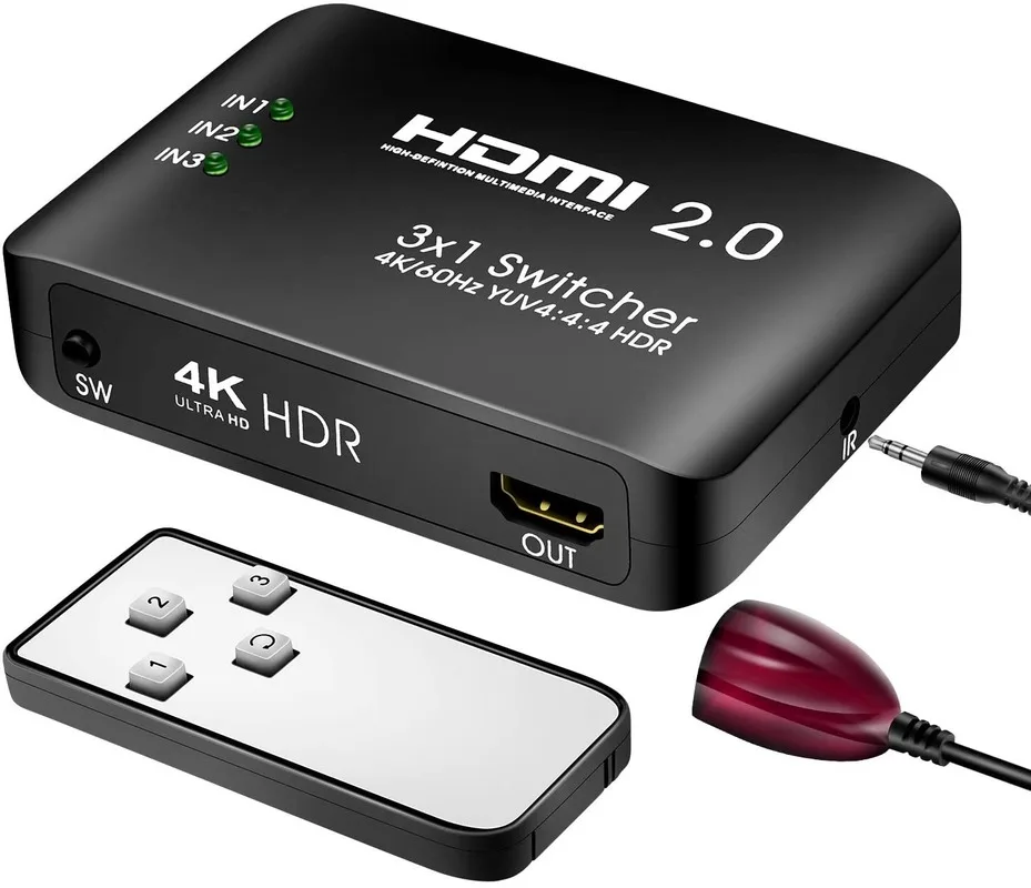 HDMI 2 0 переключатель 3 порта коммутатор в 1 выход Sup порт s HDR & HDCP 4k @ 60Hz 3D 1080P для PS4 Xbox