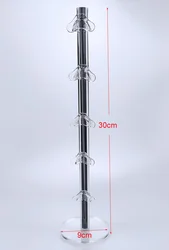 Sleek Black Acrylic Glasses and Accessories Display Stand (Stand for 5 pairs)