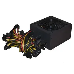 Alimentation électrique ATX 180V/240V pour minage ETH, 1800W, compatible avec 8 cartes d'affichage GPU BTC 