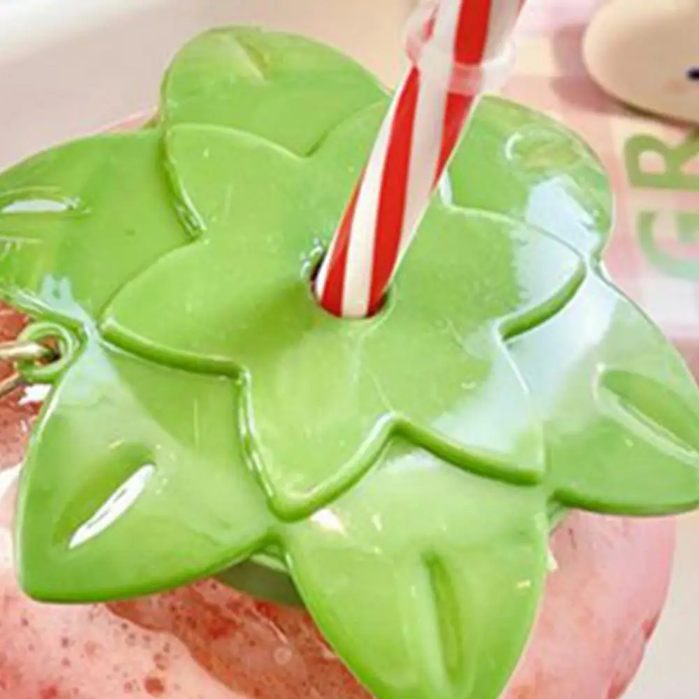 Strawberries Straw Cup Plastic Cup Lovely Girl Tea Milk Student Portable Water Summer Water Bottle with Straw