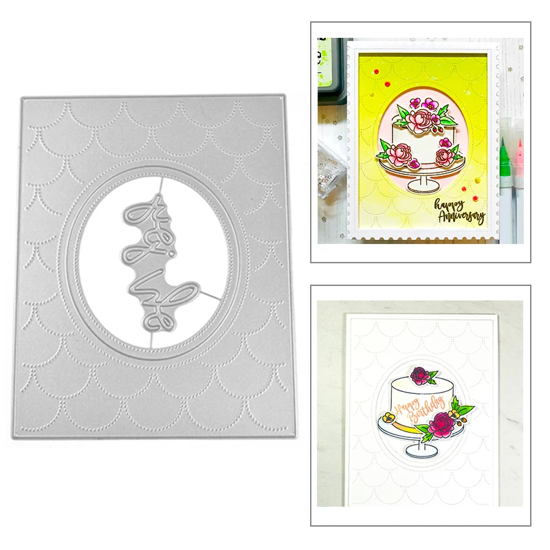 

Новинка 2021, прямоугольная рамка, фоновые металлические Вырубные штампы для рукоделия, изготовление слов, поздравительная открытка, бумага ...