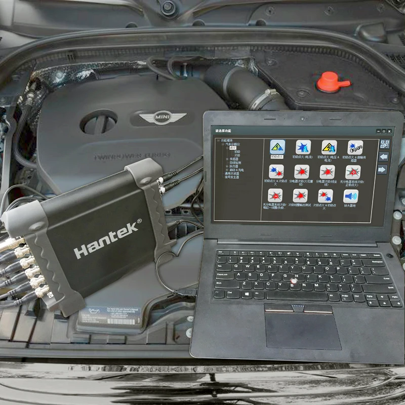 Автомобильный диагностический прибор HANTEK 1008A 1008B 1008C 8 каналов USB|Осциллографы| |