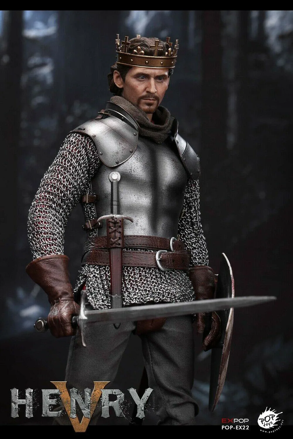 POPTOYS EX22A 1/6 король Англии Генрих V двойные Головы Фигурка для фанатов