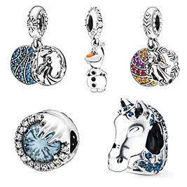 2019-Winter-New-Arrivals-925-Sterling-Silver-Beads-Elsa-Nokk-Olaf-Charms-fit-Original-Pandora-Bracelet