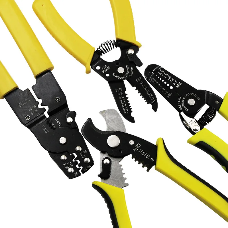 Electrical Wire Cable Stripper Cutter Crimper Stripping Tool Cutting Plier Strip